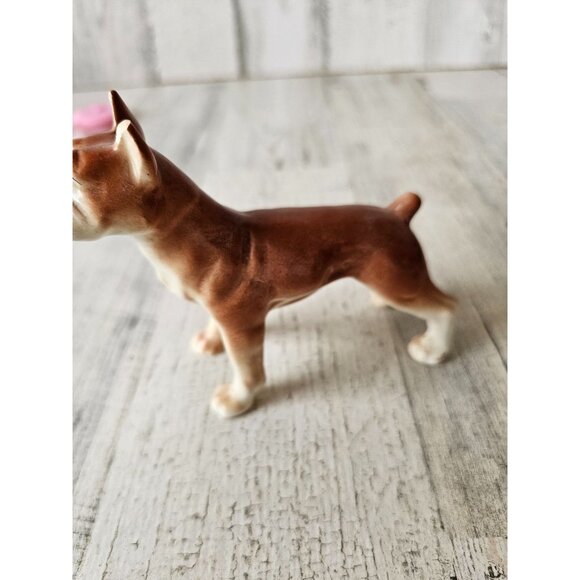 Vintage boxer as is porcelain figurine statue Fawn Brown standing - Picture 5 of 10